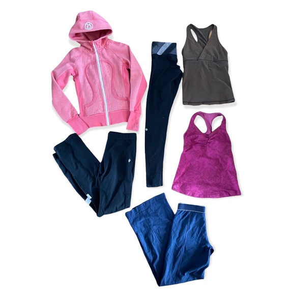 lululemon athletica Pants - ⬇️$⬇️Lululemon bundle x6 lot of leggings scuba jacket yoga pants tank top